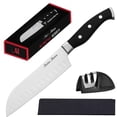 thumbnail image 1 of Cuchillo Santoku 7" Master Maison Acero Inoxidable Alemán negro, 1 of 6