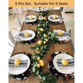 thumbnail image 4 of 13 Inch Round Placemats Set of 6, Black Christmas Non Slip Heat Insulation PP Table Mats, Snowman Xmas Tree Coastal Snowflake Starfish Washable Place Mats for Kitchen Dining Party Table Decor, 4 of 7