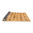 thumbnail image 2 of Ahgly Company Indoor Round Abstract Orange Modern Area Rugs, 7' Round, 2 of 4