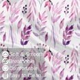 thumbnail image 5 of Body Pillow Cover 21x54 inches Watercolor Leaves Pattern Satin Pillow Case Cover with Zipper Soft Breathable Long Pillowcase for Hair and Skin, 5 of 6