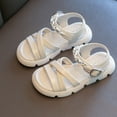 thumbnail image 2 of Aayomet Kids Sandals Shoes Fancy Sandals For Girls Fashion Trend Platform Beach Sandals Girls Baby Jelly Shoes,Beige 13, 2 of 3