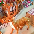thumbnail image 2 of 15/20/25/30cm Elk de Navidad ciervo de simulación de felpa 2022 decoración de Año Nuevo hogar adornos de regalo de Navidad Noel Navidad Kits de decoración para fiestas Marrón 20 centímetros Cateissary JJ16210-02, 2 of 6