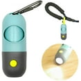 thumbnail image 1 of Dispensador portabolsas para excrementos de perros con linterna LED y 1 rollo de bolsa para excrementos de perros, bolsa para excrementos de perros a prueba de fugas Xemadio WMZL-1841-1, 1 of 7