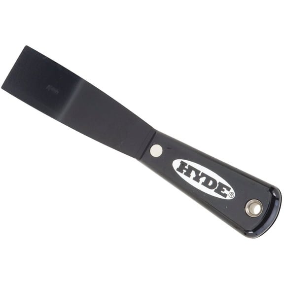 Hyde 1036 1-1/4" Black & Silver Bent Stiff Putty Knife