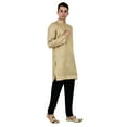 thumbnail image 3 of Sonakshi Fashion Men Kurta Jacquard Indian Traditional Long Sleeve Brocade Wedding Party Wear Apparel, Kurta Only, 3 of 7