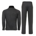 thumbnail image 5 of X-2 Men Tracksuits 2 Pieces Set Jogging Athletic Sports Set Char Black Size M, 5 of 6