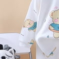 thumbnail image 5 of HCNTES Cute Toddler Boy Loungewear Teddy Bear Graphic Pajamas 2-Piece Set for Naptime, 5 of 7