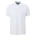 thumbnail image 1 of s.Oliver Polo para hombre - básico, cuello polo, algodón, liso Blanco 2XL (XX-Large), 1 of 4