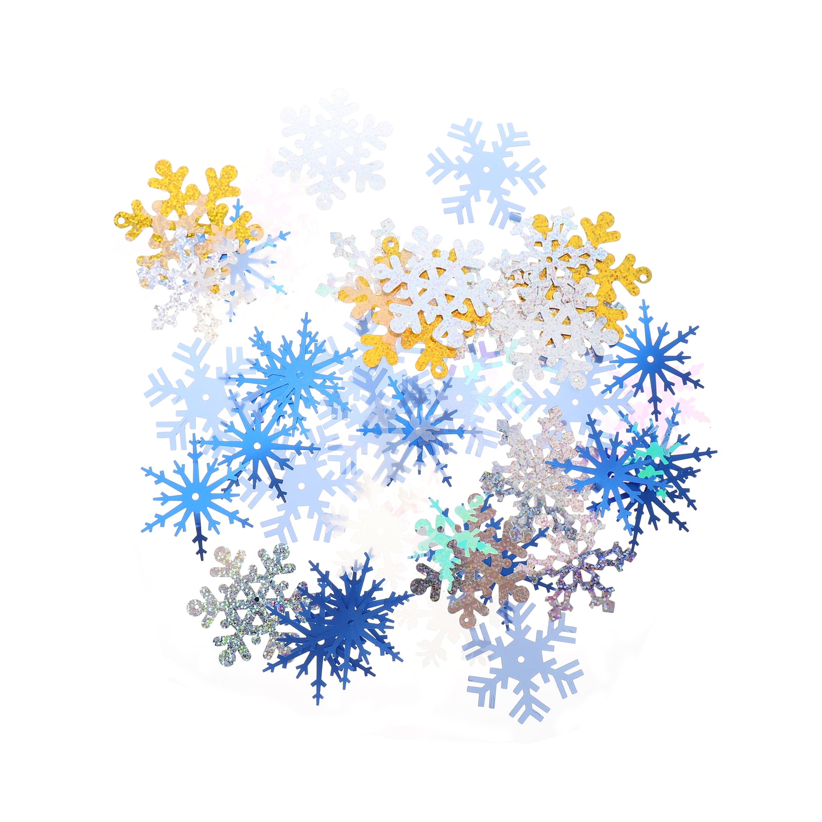  Abaodam 700pcs Christmas Snowflakes Snowflake Confetti for  Crafts Winter Confetti Christmas Confetti for Crafts Blue Decor Christmas  Tree Ornaments Funny Confetti The Snow Decorative Items : Home & Kitchen