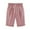 Pink, variant on Women's Summer Plus Size Lace Up Cotton Linen Shorts, Polyester Pink, 3XL