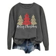 thumbnail image 4 of WEAIXIMIUNG Sweatshirts Grande Taille pour Femmes 3X Imprimé de Noël Décontracté à Manches Longues Pull Col Rond Sweat à Capuche, 4 of 4