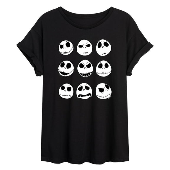 The Nightmare Before Christmas - Faces of Jack - Women's Oversized T-Shirt