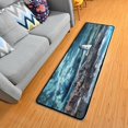 thumbnail image 2 of Coolnut Lilighthouse Non-Slip Runner Rug Area Rug Washable Rectangle Rug for Bedroom Living Room Bathroom Hallways 72x24 Inches#182 Home Decor, 2 of 7