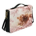 thumbnail image 2 of FOR U DESIGNS Cherry Blossom Bible Case Bag Highland Cow Bible Cases for Woman with Zipper PU Leather Bible Bag Size 2X-Large Portable Bible Case Bag Book Carrying Case Bible Protector Case, 2 of 7