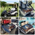 thumbnail image 6 of Golf Cart Seat Covers for 2 Seater, Christmas Owl Soft Microfiber Cart Seat Towel Blanket, Xmas Tree Blue Christmas Balls Absorbent Breathable Non Slip Bench Seats Protector for Golf Course 51"x31", 6 of 9