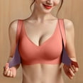 thumbnail image 5 of Bras underwear Womens Full Coverage Padded Bra Wireless Bras Seamless Non-wired Bras Full Coverage Support Bra Comfy Daily Essentials Everyday Underwear Gym Workout, 5 of 7