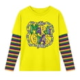 thumbnail image 6 of Girls Clothes Girls' Long Sleeve Shirts Unisex Kids False Two Piece Tee, Festive Casual Holiday Pullover For Boys Girls Ages 2-12 First Day Of School Shirt, 6 of 6