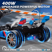 NEECHIPRO 24V Licensed BMW Electric Go Kart , 400W Powered Motor Racing with Drift Race Pedal,8mph,Blue