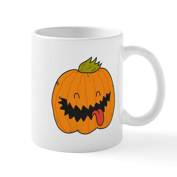 CafePress - Halloween Jack O'lantern Mug - 11 oz Ceramic Mug - Novelty Coffee Tea Cup