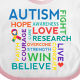 thumbnail image 4 of Inktastic Autism Support Slogan Boys or Girls Baby Bib, 4 of 4