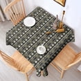 thumbnail image 2 of Black Buffalo Geometric Pattern Square Tablecloth,Waterproof Square Table Cover,Wipeable Spillproof Washable Table Cover for Home Kitchen Party Decor 52"x52"(132x132cm), 2 of 6