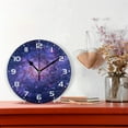 thumbnail image 2 of Dreamtimes Space Galaxy Wall Clock, 10 Inch Silent Non Ticking Round Clock Oil Painting Clock Easy to Read Clock for Living Room Bedroom Bathroom Home Decor, 2 of 7