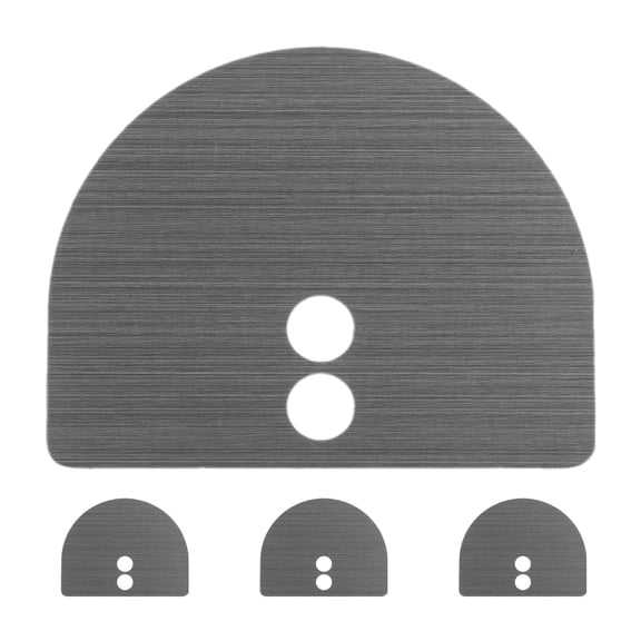 LOLIPPYY 4Pcs Black Metal Door Plate Deadbolt Lock Cover for Enhanced Door Security and Easy Installation