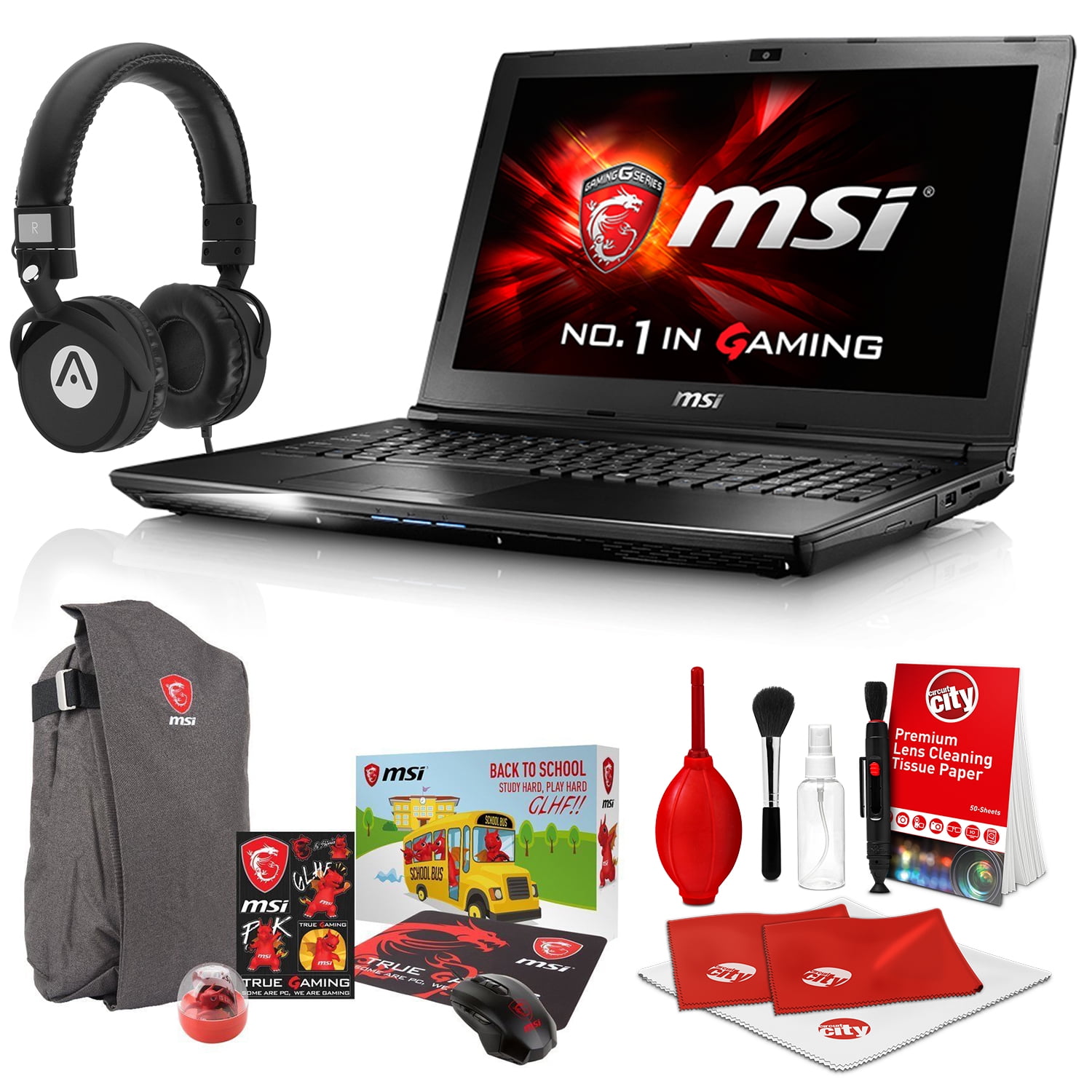 MSI GL62M 7RD-1407 Intel i5-7300HQ 2.5 GHz (3.1 GHz Boost) 8GB 256GB ...