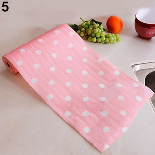 Opolski 300cm Polka Dots Shelf Paper Cabinet Drawer Liner Kitchen Table Mat