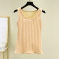 thumbnail image 4 of BLVB Thermal Tank Top for Women Fleece Lined Ribbed Thermal Shirts Sleeveless Underwear Tops Camisole Warm Base Layer Vest Cold Weather, 4 of 7