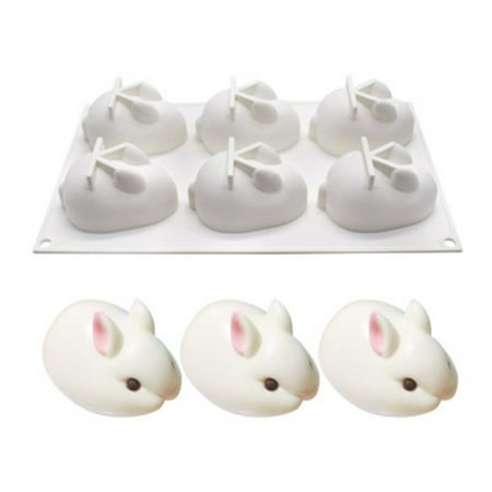 

Easter Ornaments Tray Baking Baking of The Cake 6 Rabbit Tool Cavity Silicone Mould Cake Mould Easter Decorations for the Home