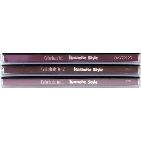 Cathedrals Volume 1, 2 & 3 Christian Karaoke Style NEW CD+G Daywind 18 Songs