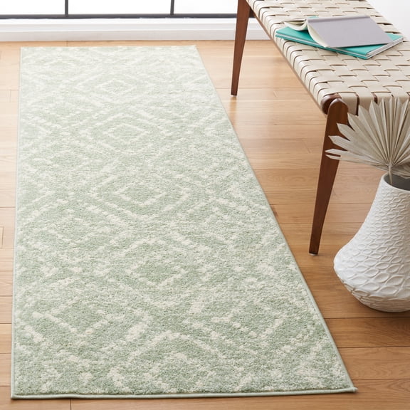 Safavieh Adirondack Lecia Geometric Runner Rug, Green/Ivory, 2'6" x 6'