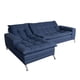 thumbnail image 2 of Sofá Cama M & E Muebles Carmen Modular Azul Denim de Lino Izquierda, 2 of 9