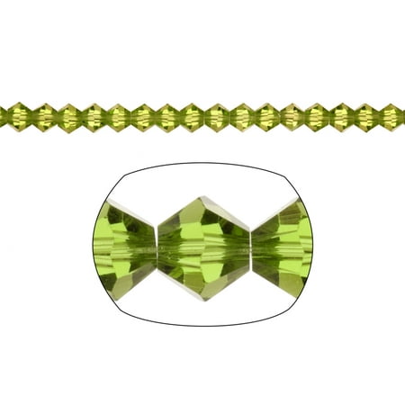 Olivine Austrian Crystal - Bicone Crystal Beads Olivine Green Faceted xilion Crystal For Jewelry Making mm 92Cnt