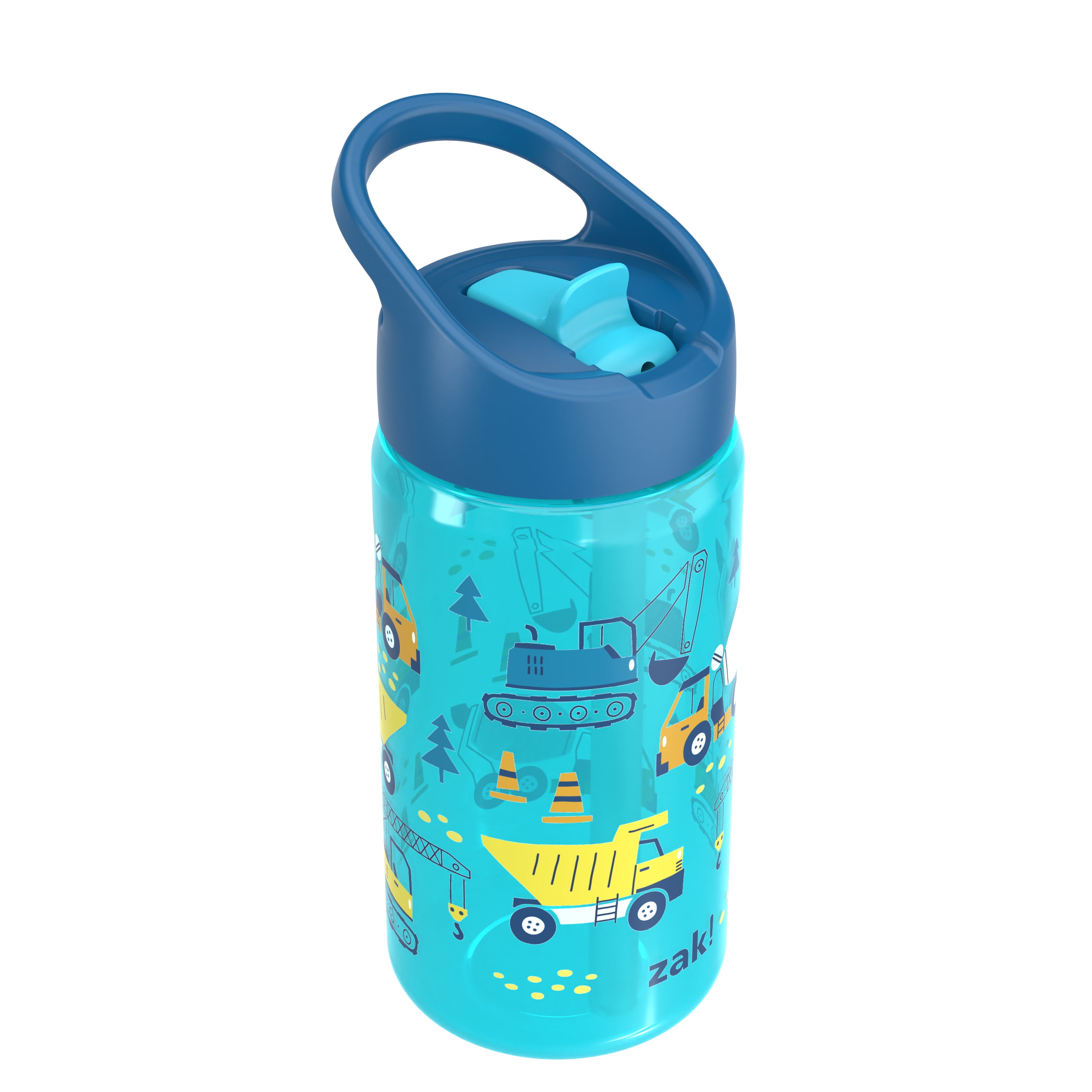 Zak Designs 16oz Durable Plastic Siply Water Bottle with Flip Up