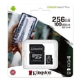 thumbnail image 2 of Micro SD Kingston Canvas Select Plus 100R A1 C10 256GB + ADP, 2 of 5