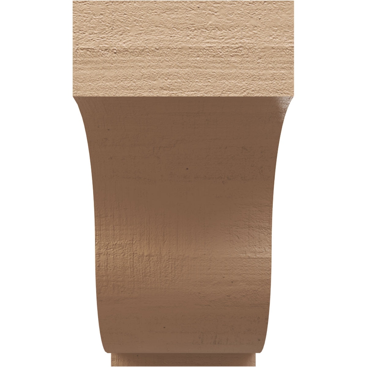 9"W x 27"D x 18"H Classic Van Buren Rough Cedar Woodgrain TimberThane Corbel, Primed Tan