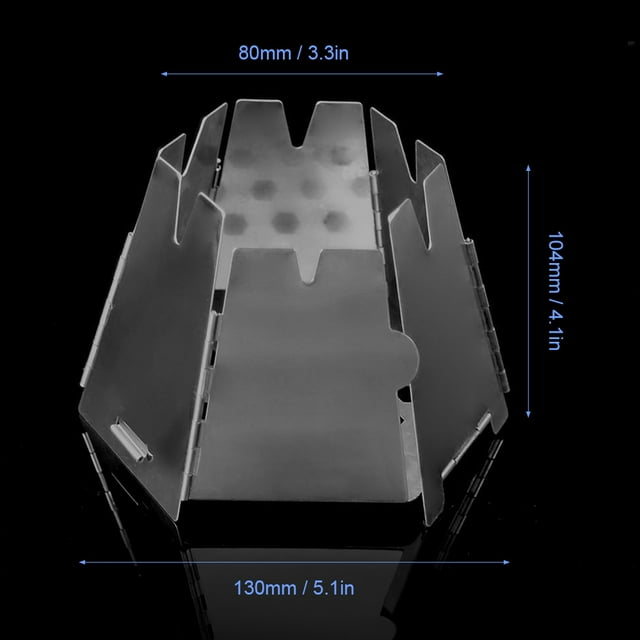 Estufa mini acero por el acero inoxidable inoxidable de madera de Portátil para acampar al aire libre mochilado estufa de cocción