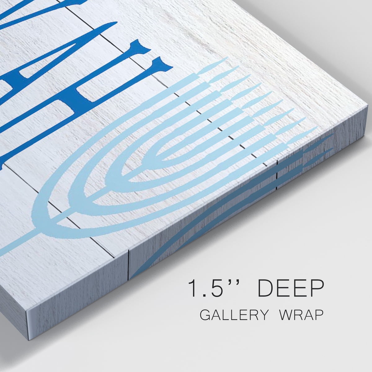 Happy Hanukkah II Premium Gallery Wrapped Canvas - Ready to Hang