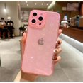thumbnail image 1 of Funda de teléfono transparente con patrón de corazón de amor y láser degradado a la moda para iPhone 13 11 12 14 Pro Max X XS XR 7 8 Plus SE2 parachoques a prueba de golpes Tan Jianjun unisex, 1 of 2