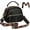 Black, variant on Crossbody bag, Classic Multifunctional Compartments Adjustable Wide Shoulder Strap Leather Crossbody Bag