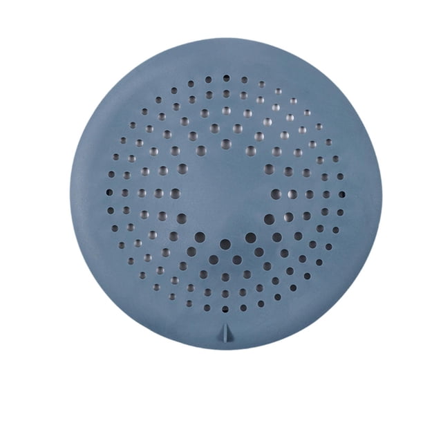 Colador de pelo para drenaje, colador para fregadero de cocina, tapón para bañera, cubierta redonda, colador de drenaje de suelo para cocina, lavabo, azul