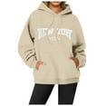 thumbnail image 2 of New York Hoodies for Women Long Sleeve Graphic Y2K Hoodie with Pockets Streetwear Hooded Sweatshirt Pullover Tops, 2 of 5