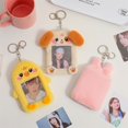 thumbnail image 3 of Kawaii Cartoon Photocard Holder Animal Series Soft Plush 3 Inch Kpop Photo Card Holder Bag Pendant School Stationery Rabbit, 3 of 6