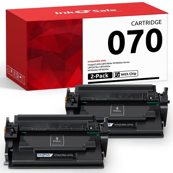 Cartucho de tóner negro INK E-SALE 070 compatible, paquete de 2