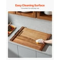 thumbnail image 6 of VEVOR Noodle Board Stove Cover, Stove Top Cover Board for Gas Burner & Electric Stove, Acacia Wood Cutting Board with Handles, RV Stovetop Cover/ Kitchen Sink Cover for Counter Space & Tray, 6 of 9