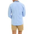 thumbnail image 4 of Camisa Casual Para Caballero Estilo Liso Azul Porto Blanco, 4 of 7
