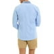 thumbnail image 4 of Camisa Casual Para Caballero Estilo Liso Azul Porto Blanco, 4 of 7
