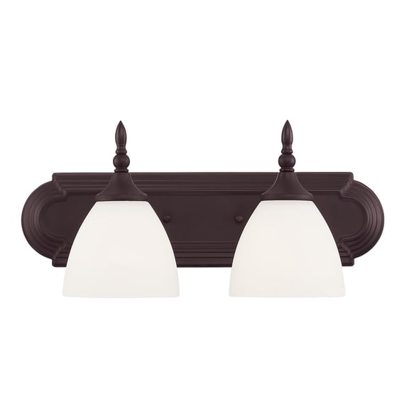 Herndon 2-Light Bathroom Vanity Light in English Bronze